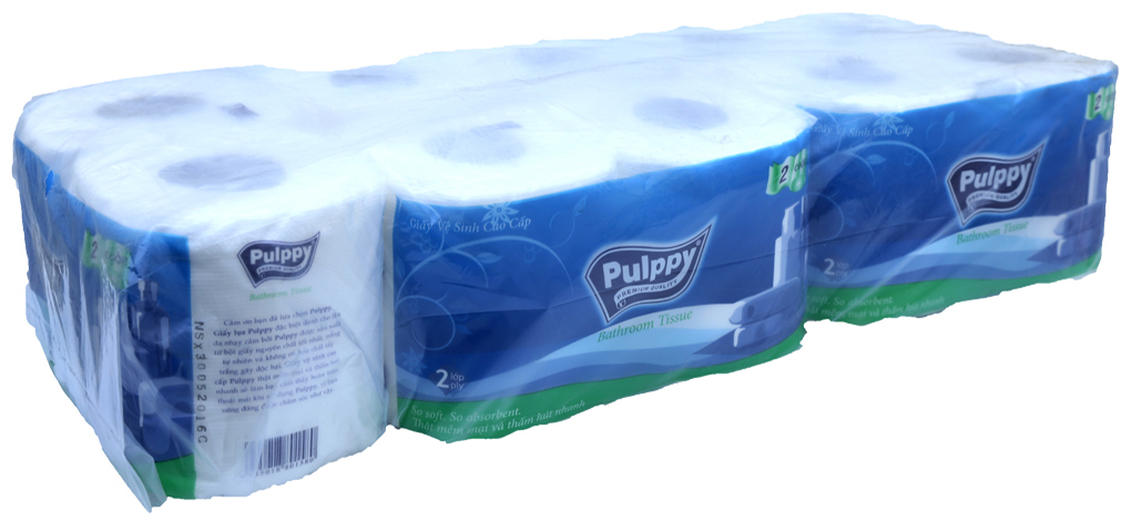 Cung cấp giấy vệ sinh cuộn Pulppy giá sỉ rẻ giao hàng miễn phí tại nội thành TP.HCM